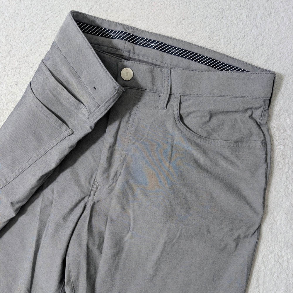 Bonobos Golf Pants Mens 36x30 Athletic Fit Grey Performance 5-Pocket nylon